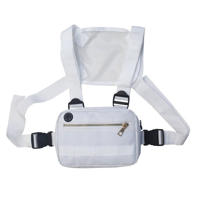 Vest Streetwear Waist Pack Women Black Chest Rig Bag