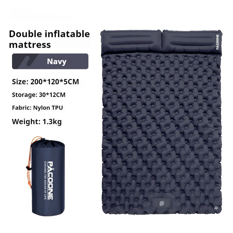 Auto-inflation Air Mattress Outdoor Camping Tent Sleeping Mat Portable Air Cushion Single Moisture-proof Pad