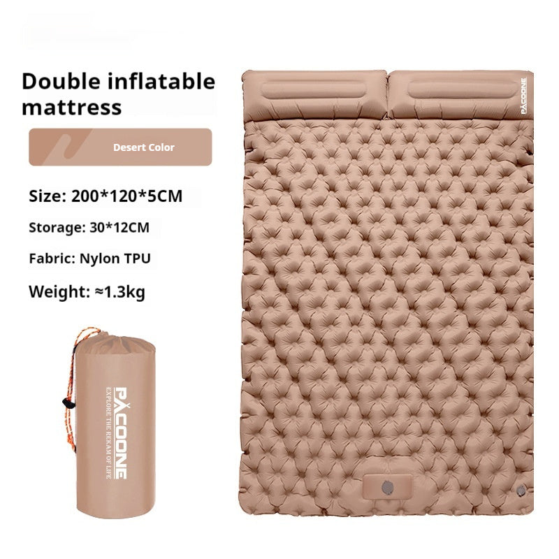 Auto-inflation Air Mattress Outdoor Camping Tent Sleeping Mat Portable Air Cushion Single Moisture-proof Pad