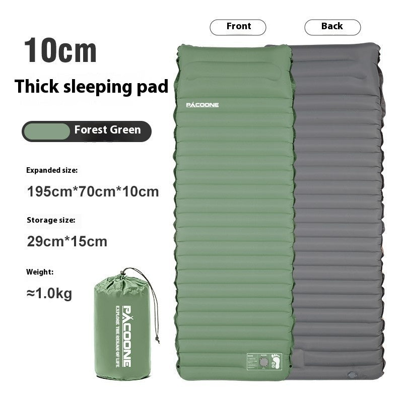Auto-inflation Air Mattress Outdoor Camping Tent Sleeping Mat Portable Air Cushion Single Moisture-proof Pad
